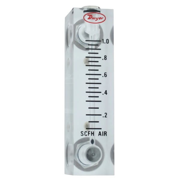 Flowmeter, range .1-1 SCFH air.